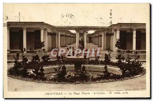 Ansichtskarte AK Deauville Plage Fleurie L Atrium