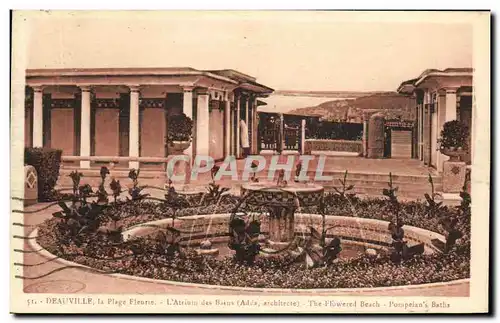 Cartes postales Deauville Plage Fleurie L Atrium