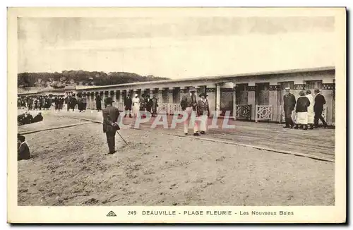 Cartes postales Deauville Plage Fleurie Les Nouveaux Bains