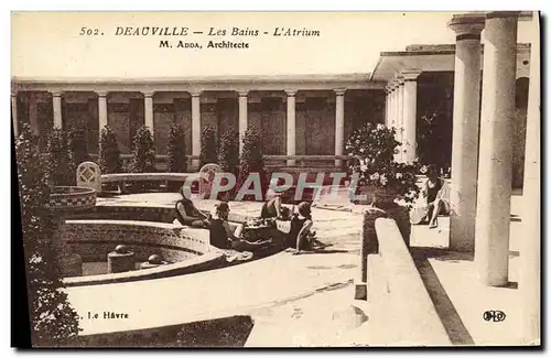 Ansichtskarte AK Deauville Les Bains L Atrium