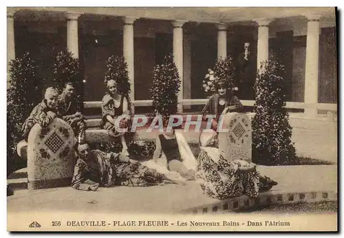 Cartes postales Deauville Plage Fleurie Les Nouveaux Bains L Atrium