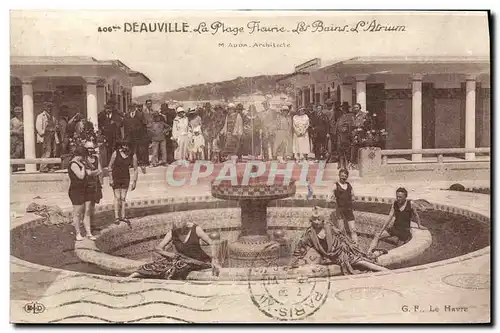 Ansichtskarte AK Deauville Plage Fleurie Les Nouveaux Bains L Atrium