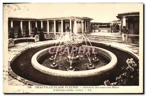 Cartes postales Deauville Plage Fleurie Interieur des Nouveaux Bains l atrium
