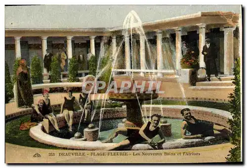 Ansichtskarte AK Deauville Plage Fleurie les Nouveaux Bains et l atrium