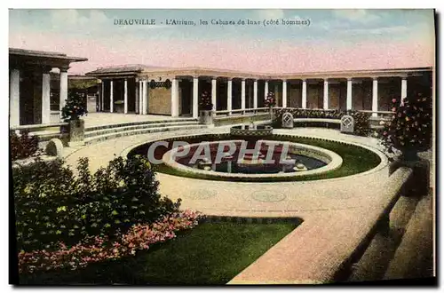 Cartes postales Deauville Plage Fleurie les Nouveaux Bains L Atrium