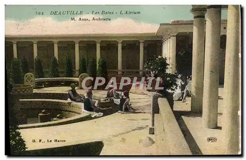 Ansichtskarte AK Deauville Les Bains L Atrium