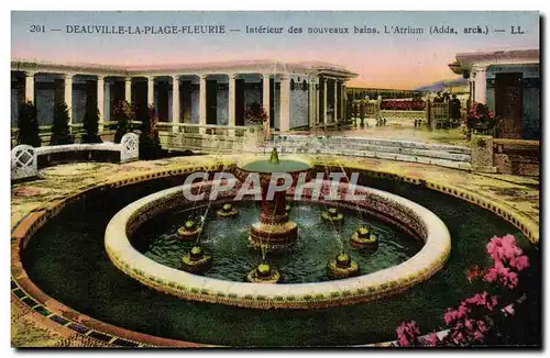 Cartes postales Deauville Plage Fleurie Interieur des Nouveoux Bains L atrium