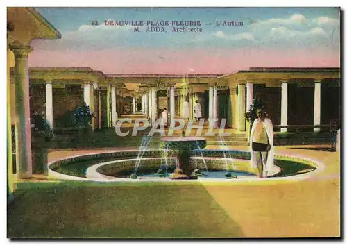 Cartes postales Deauville Plage Fleurie L Atrium