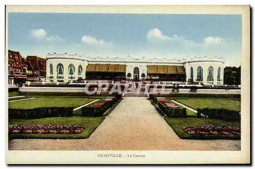 Cartes postales Deauville Plage Fleurie Le Casino