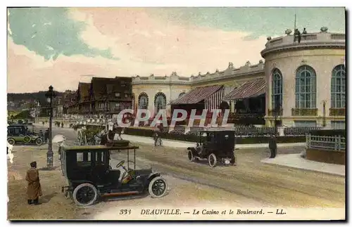 Cartes postales Deauville Le Casino et le Boulevard