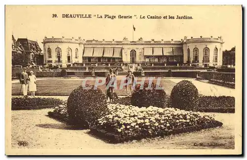 Cartes postales Deauville Le Casino et les Jardins