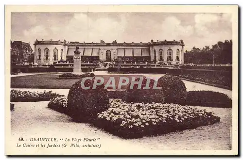 Cartes postales Deauville La Plage Fleurie Le Casino et les jardins