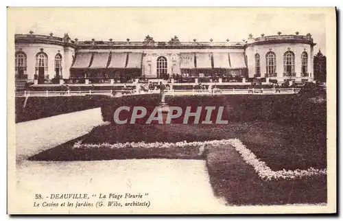 Cartes postales Deauville La Plage Fleurie Le Casino et les jardins