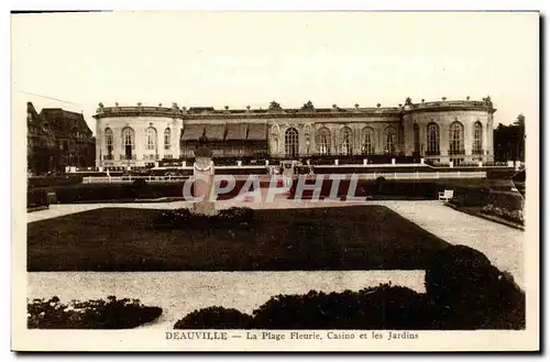 Cartes postales Deauville La Plage Fleurie Le Casino et les jardins