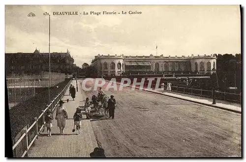 Cartes postales Deauville La Plage Fleurie Le Casino