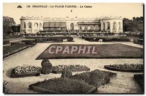 Cartes postales Deauville La Plage Fleurie Le Casino