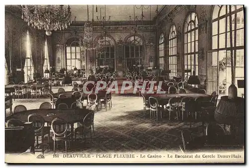 Ansichtskarte AK Deauville La Plage Fleurie Le Casino Le Baccarat du cercle Deauvillais