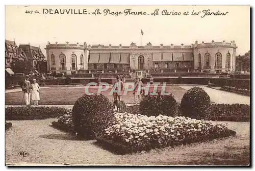 Ansichtskarte AK Deauville Le Casino et les jardins