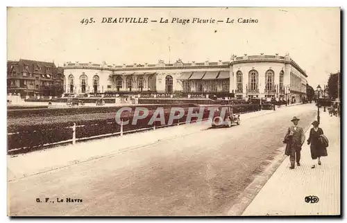 Cartes postales Deauville La Plage Fleurie Le Casino