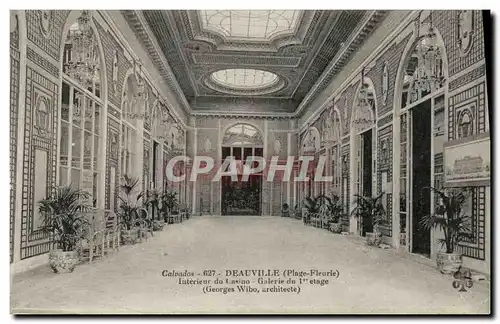 Cartes postales Deauville Interieur du Casino Galerie du 1er etage