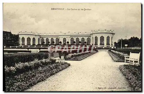 Cartes postales Deauville Le Casino et les jardins