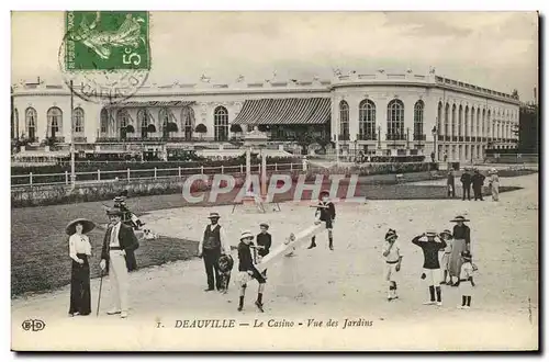 Ansichtskarte AK Deauville Le Casino Vue des jardins Enfants