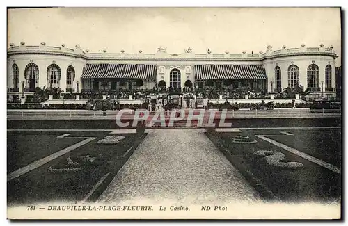 Cartes postales Deauville La Plage Fleurie Le Casino