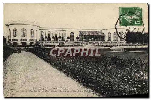 Cartes postales Deauville La Plage Fleurie Le Casino vue prise des jardins