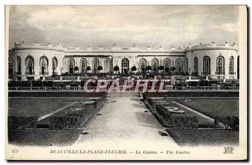 Cartes postales Deauville La Plage Fleurie Le Casino