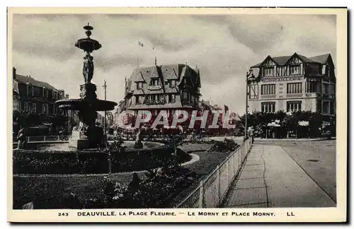 Ansichtskarte AK Deauville La Plage Fleurie Le Morny et Place Morny