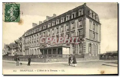 Cartes postales Deauville L Hotel et la Terrasse Restaurant