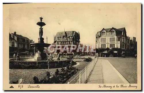 Cartes postales Deauville La Plage Fleurie Place et Hotel Morny