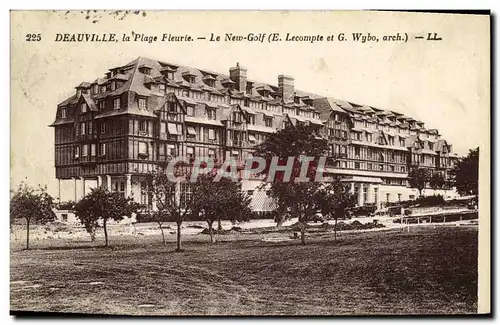 Ansichtskarte AK Deauville La Plage Fleurie Le New Golf