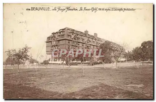 Ansichtskarte AK Deauville La Plage Fleurie Le New Golf