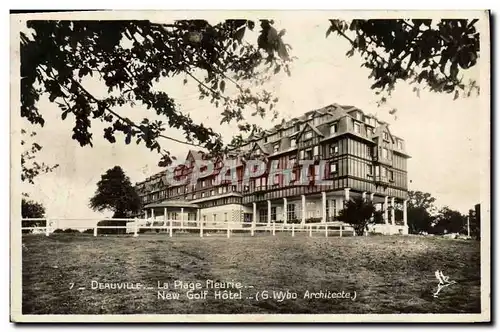 Ansichtskarte AK Deauville La Plage Fleurie New Golf Hotel