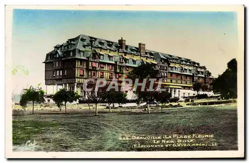 Ansichtskarte AK Deauville La Plage Fleurie New Golf Hotel