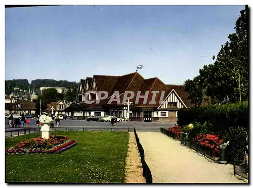 Cartes postales moderne Deauville Trouville La gare