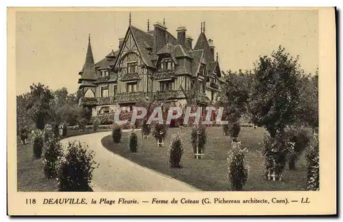 Ansichtskarte AK Deauville La Plage Fleurie Ferme du coteau