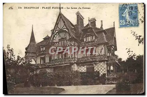 Ansichtskarte AK Deauville La Plage Fleurie Ferme du coteau