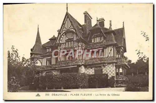 Ansichtskarte AK Deauville La Plage Fleurie Ferme du coteau