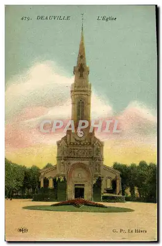 Cartes postales Deauville L Eglise