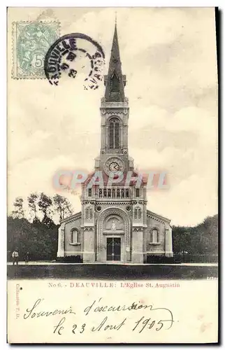 Cartes postales Deauville L Eglise St Augusting