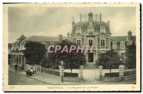 Ansichtskarte AK Deauville La Mairie Et La Poste