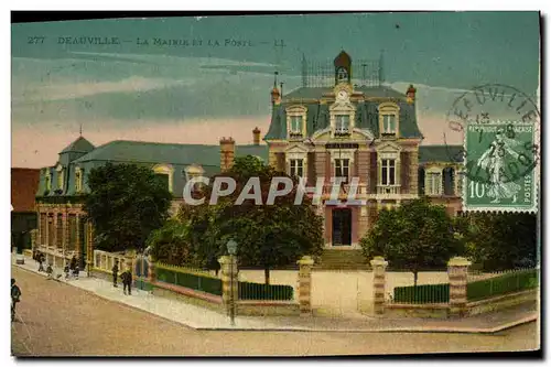 Ansichtskarte AK Deauville La Mairie Et La Poste