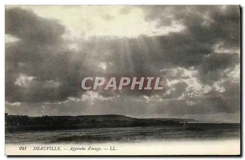 Cartes postales Deauville Approche d Orage