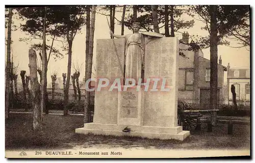 Ansichtskarte AK Deauville Monument aux Morts Militaria