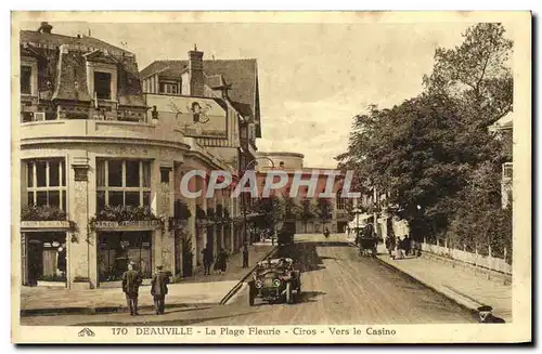 Ansichtskarte AK Deauville La Plage Fleurie Ciros Vers le Casino