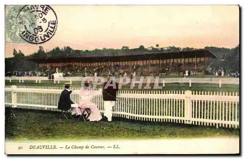 Ansichtskarte AK Deauville Le Champ de Courses Hippisme Chevaux