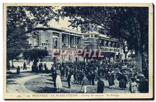 Ansichtskarte AK Deauville Le Champ de Courses La Plage Fleurie Le pesage Hippisme Chevaux