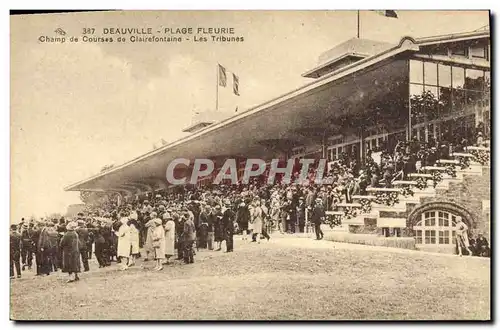 Ansichtskarte AK Deauville la Plage Fleurie Champ de Courses de Clairefontaine